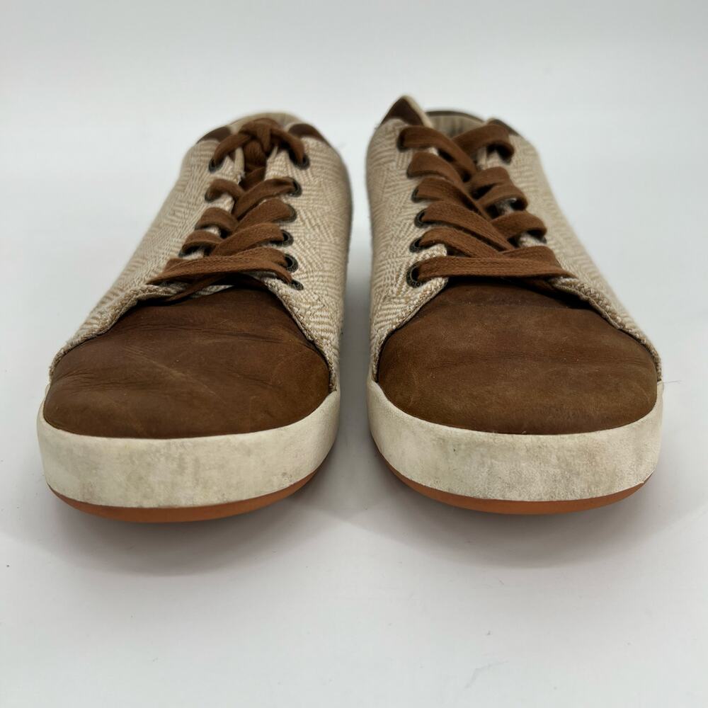 Kodiak Indra Sneaker Womens 9.5 Low Top Textile Brown Leather Canvas Lace Up - Picture 2 of 8